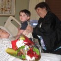 Nick greets his mother